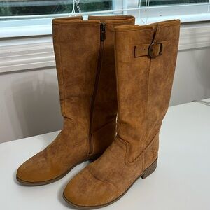 Lucky Brand Camel Heeled Boots